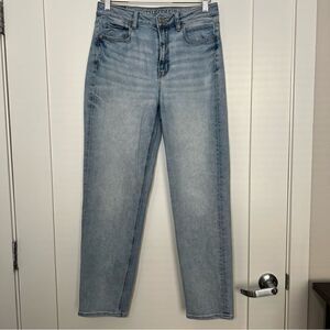 American Eagle Womens Jeans Size 6 Regular Blue Stretch Tapered High Rise Denim